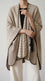 Beige Acrylic Cape Shawl PW611962