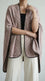 Peach Acrylic Cape Shawl PW612023