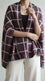 Maroon Winter Cape Shawl PW612605