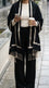 Black Winter Acrylic Stole PW613501