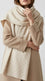Cream Winter Stole PW613608