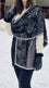 Black Winter Acrylic Stole PW614001