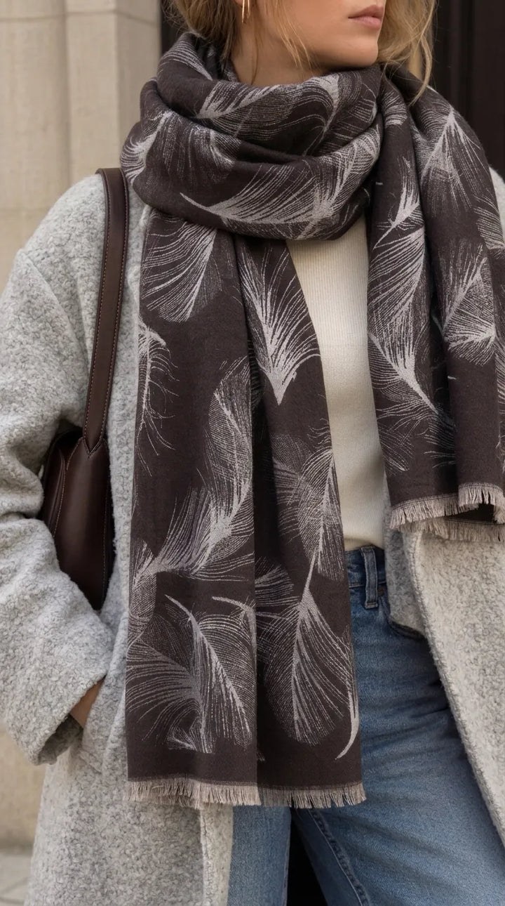Rust Winter Acrylic Stole PW614621