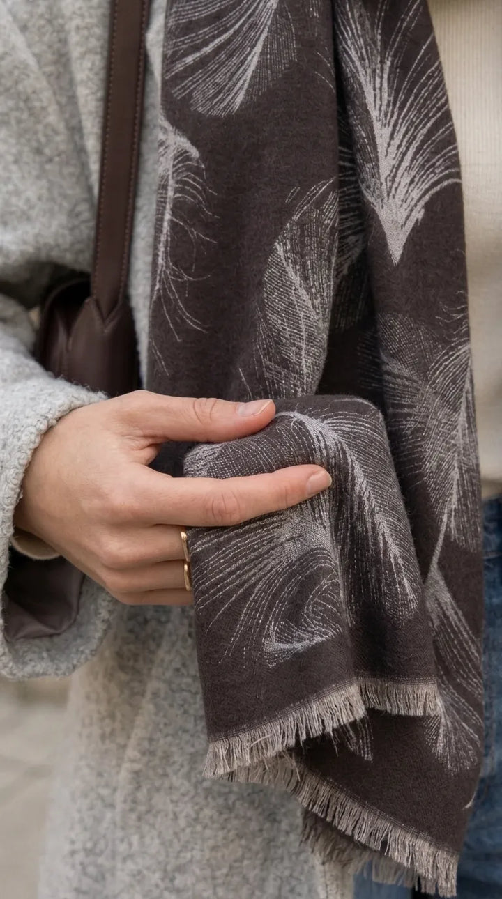 Rust Winter Acrylic Stole PW614621