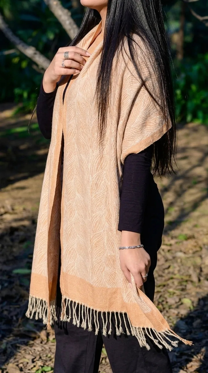 Mustard Winter Acrylic Stole PW615506