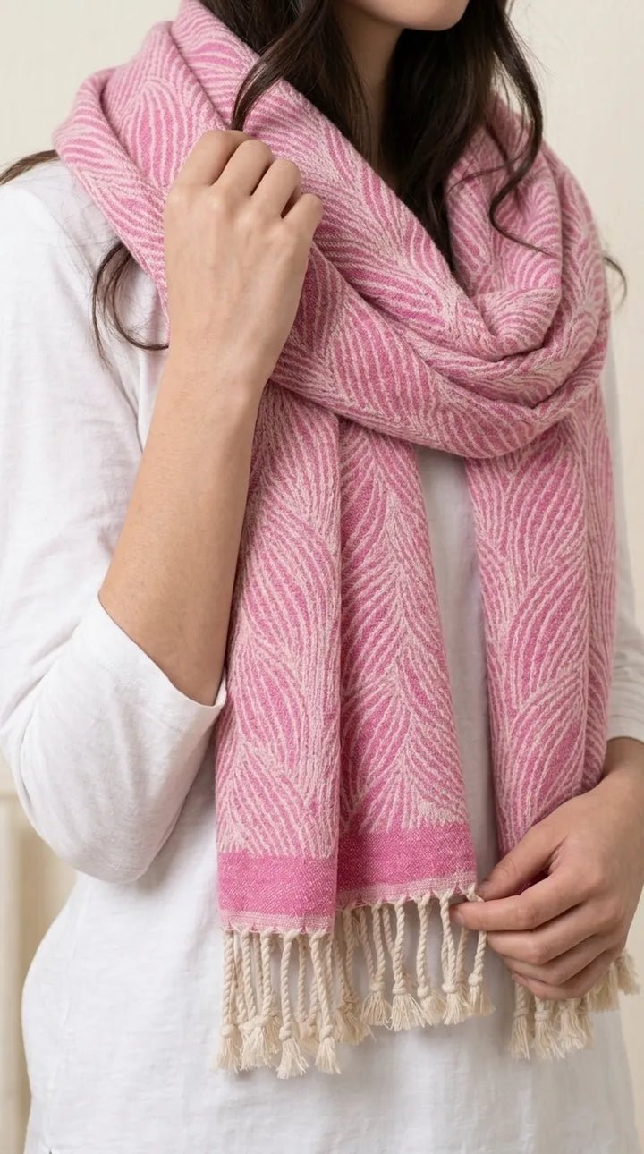 Skpink Winter Acrylic Stole PW615559