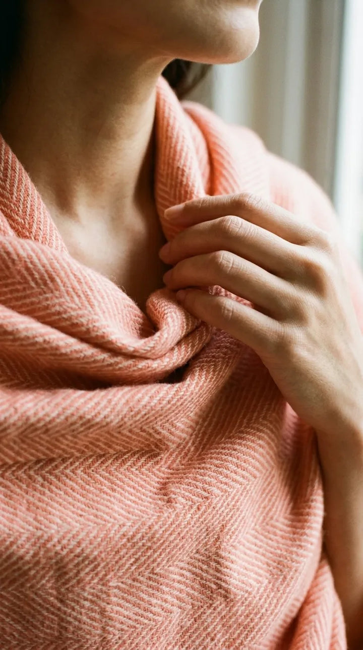 Orange Winter Acrylic Stole PW615925