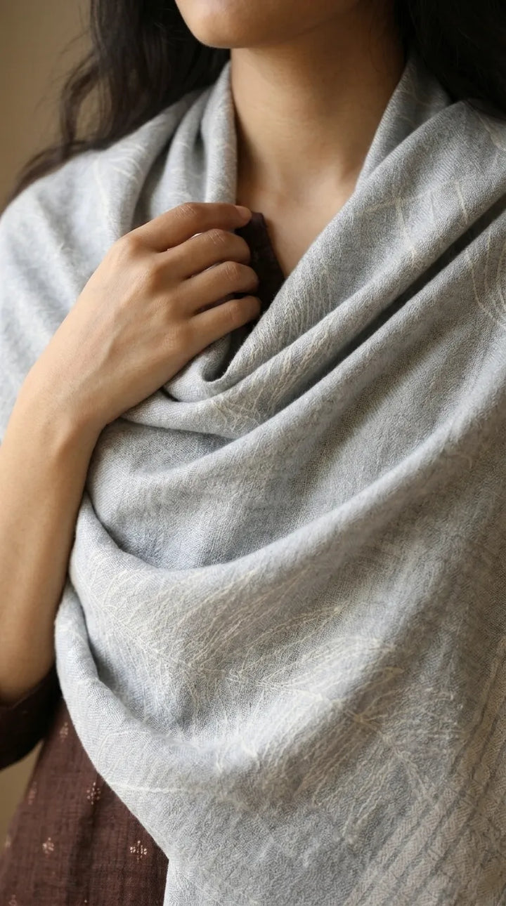 Grey Winter Acrylic Stole PW616107