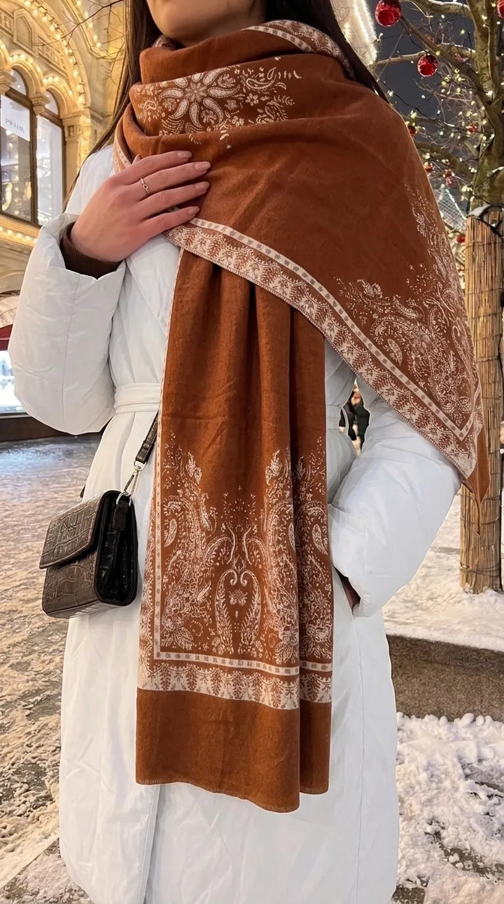 Rust Winter Acrylic Stole PW616421