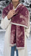 Maroon Winter Acrylic Stole PW616505