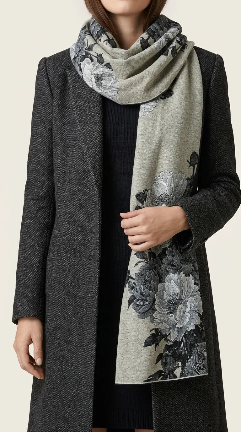 Black Winter Acrylic Stole PW616701