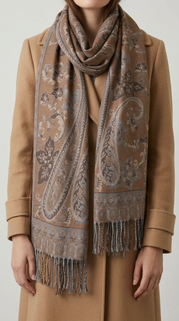 Orange Winter Stole PW616825