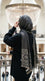 Black Winter Acrylic Stole PW617501