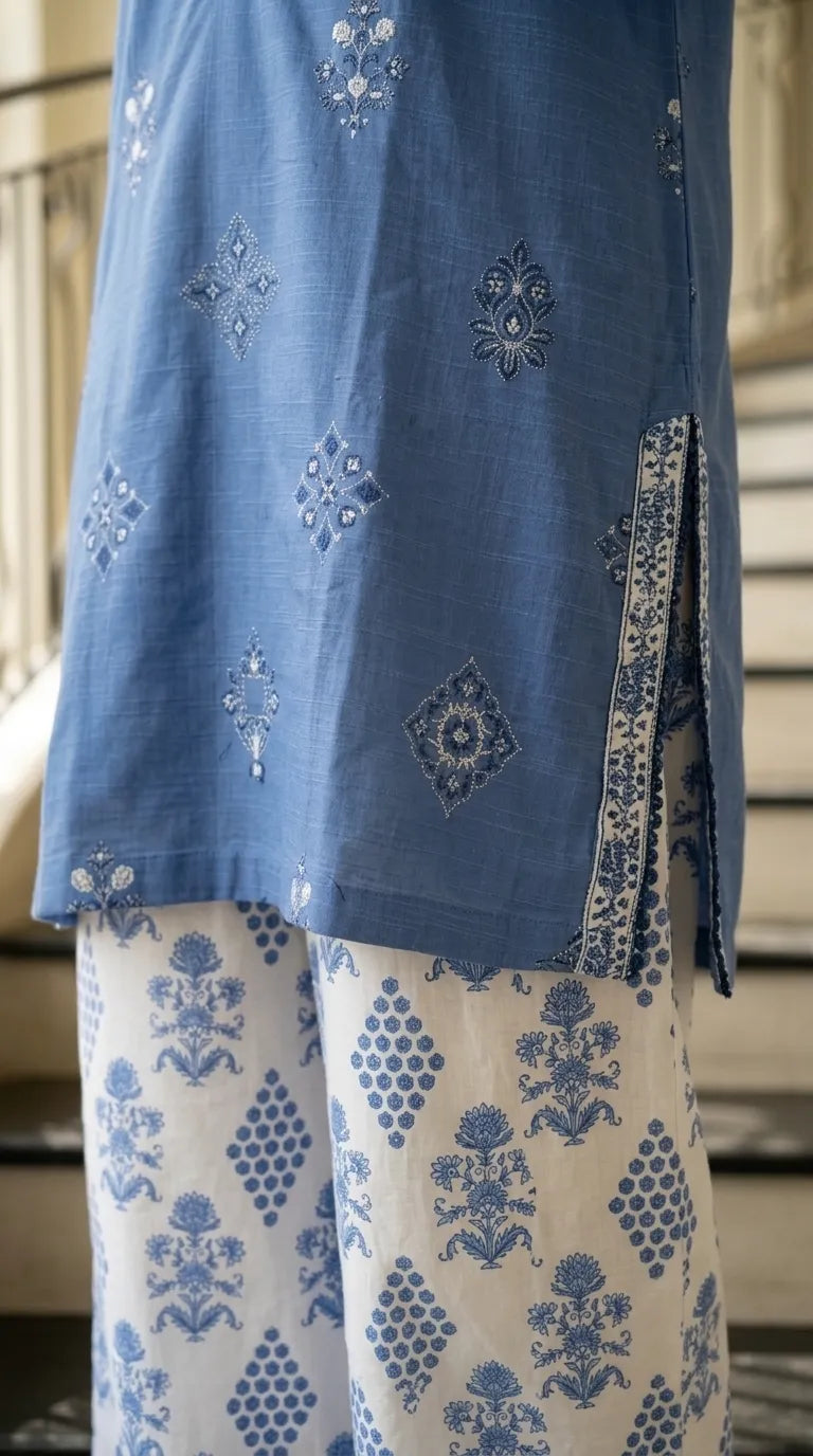 2 PC Embellished Khaddar Stitched Suit PW629212