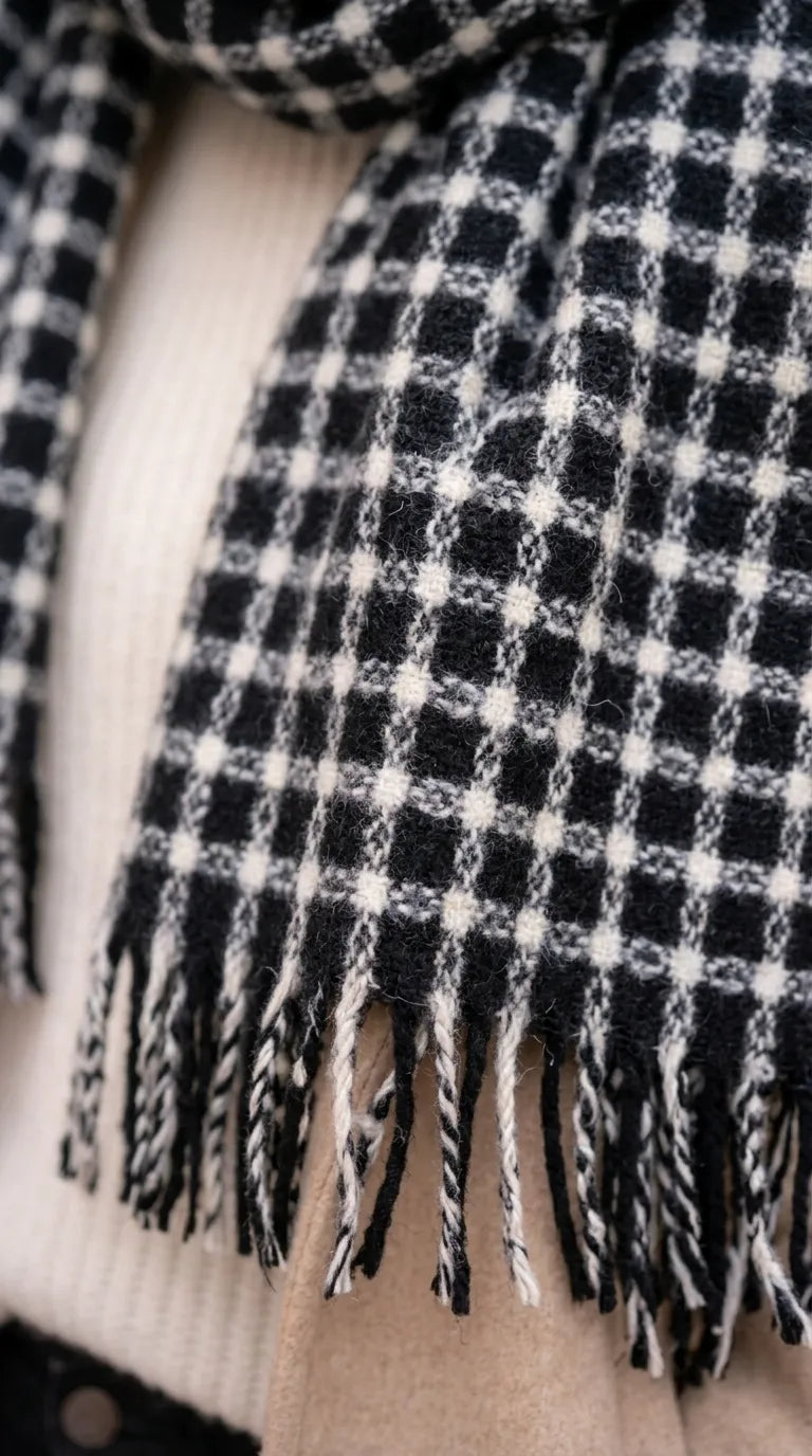 Black Winter Acrylic Stole PW674701
