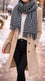 Black Winter Acrylic Stole PW674701