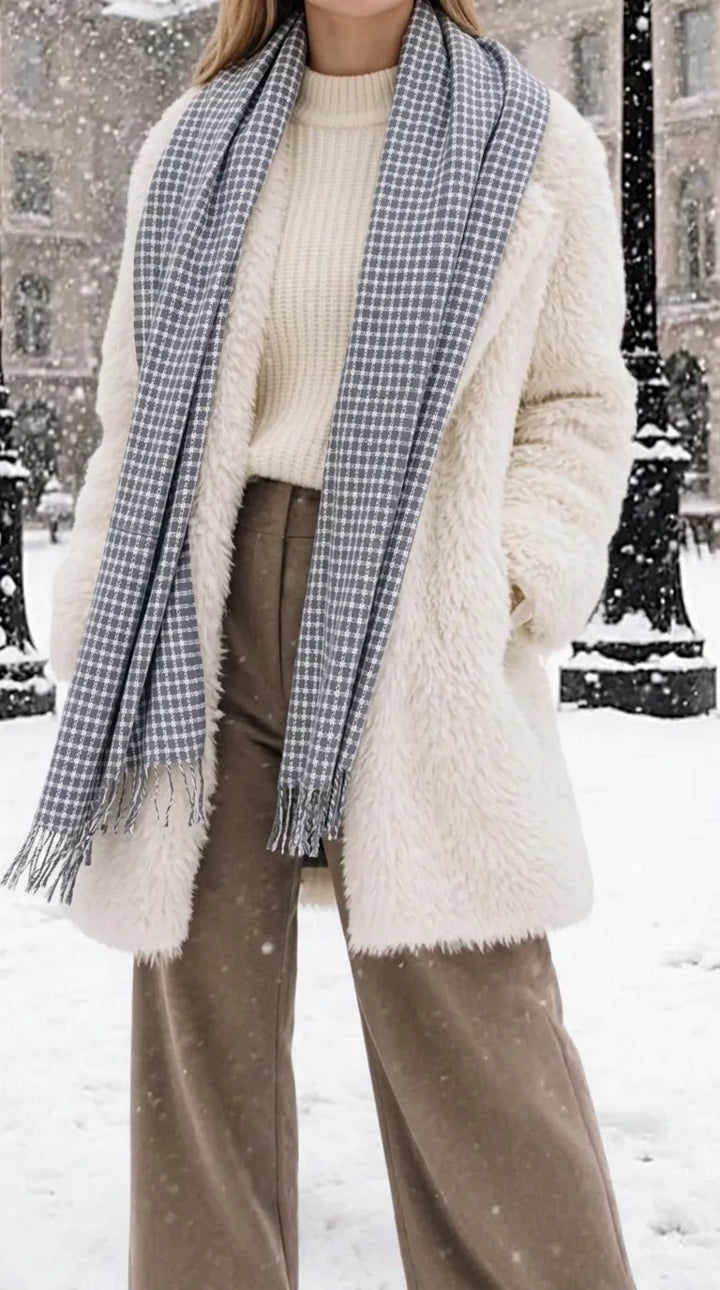 Grey Winter Acrylic Stole PW674707