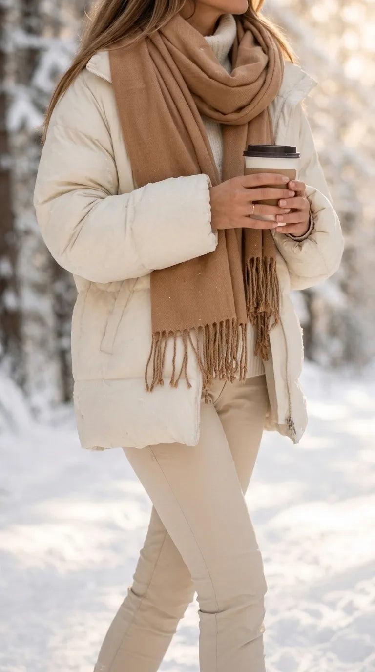 Brown Winter Acrylic Stole PW674802