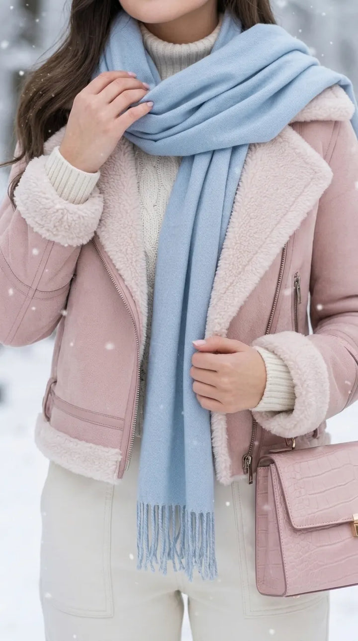 Silver Winter Acrylic Stole PW674816