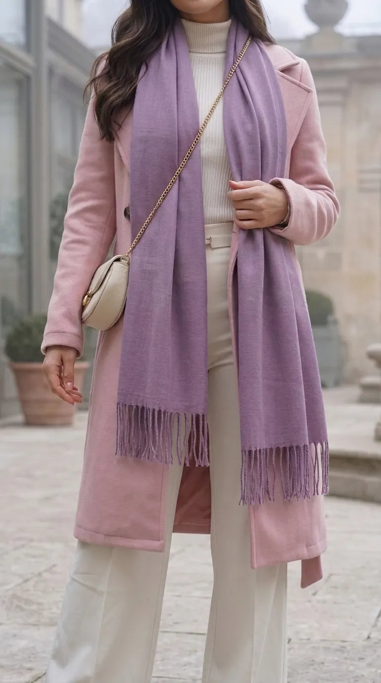 Lilac Winter Acrylic Stole PW674843