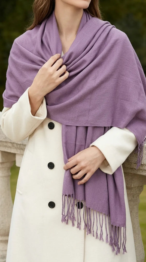 Tea Pink Winter Acrylic Stole PW6748B1