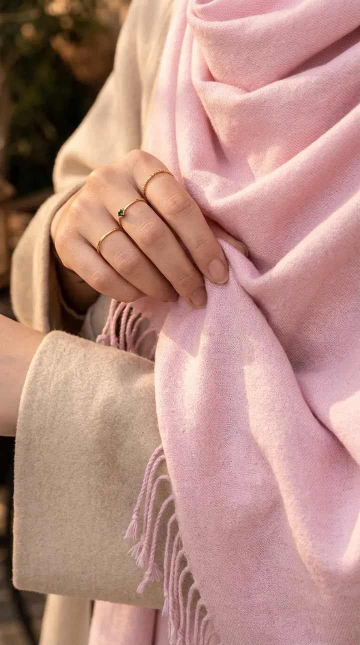 BabyPink Winter Acrylic Stole PW6748B6