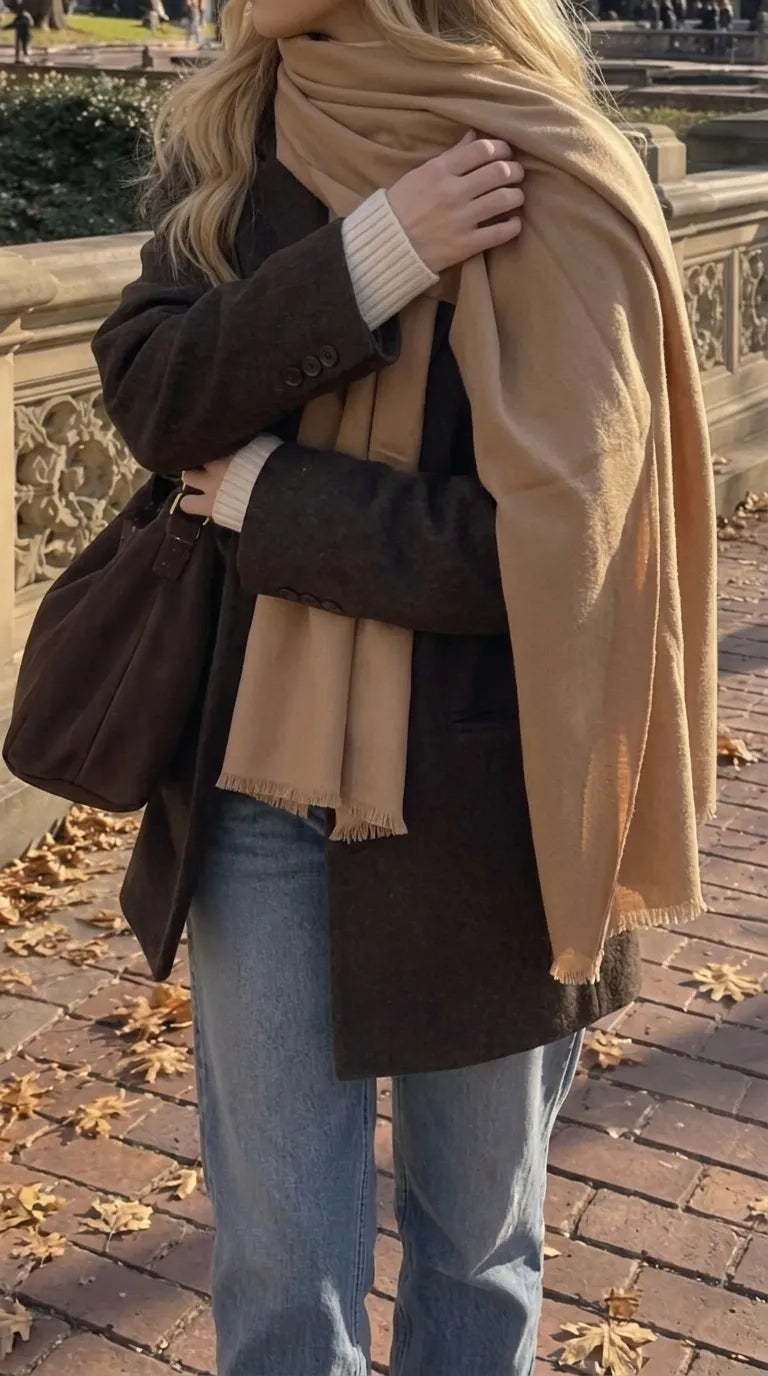 Fawn Winter Acrylic Stole PW675014
