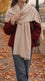 Peach Winter Acrylic Stole PW675023