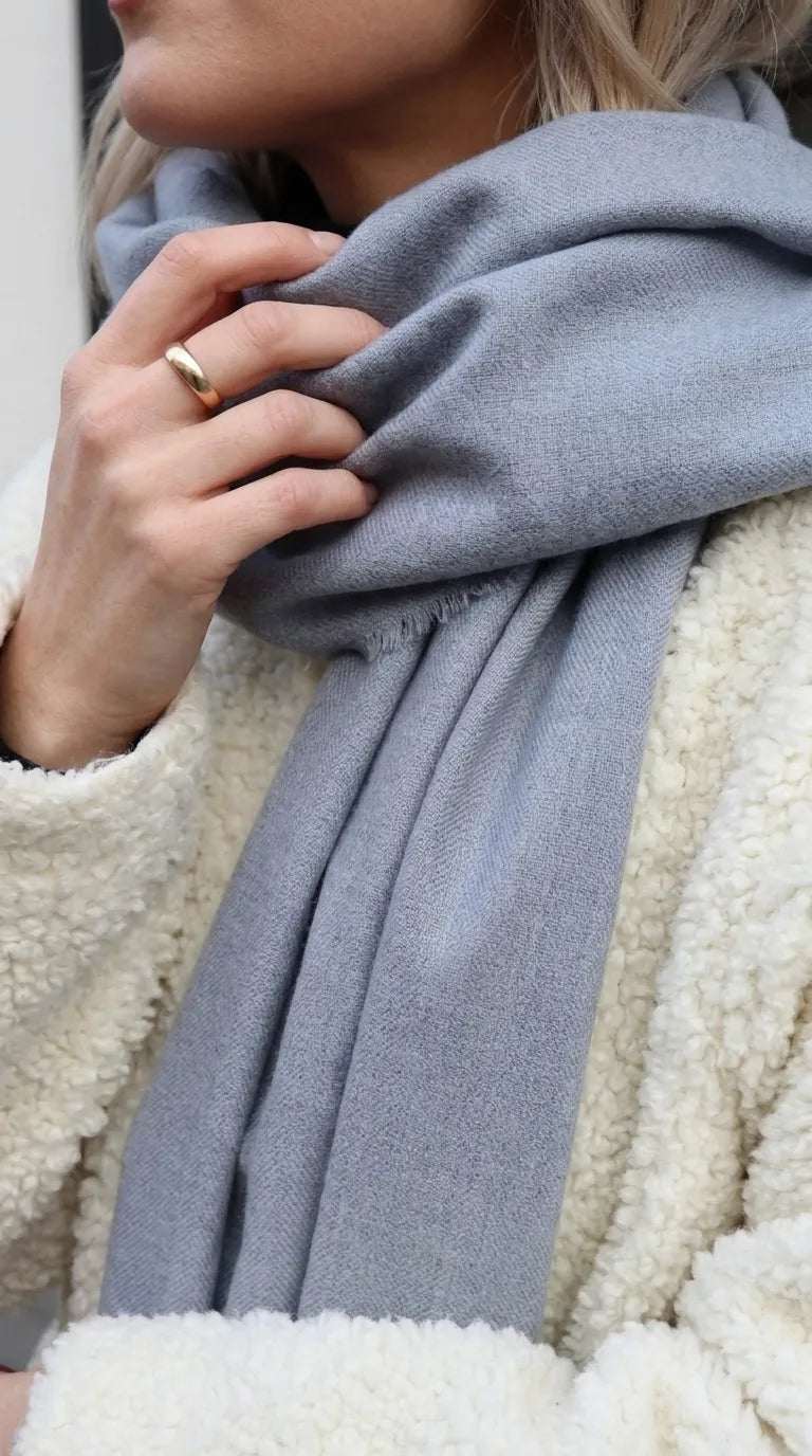 Grey Winter Acrylic Stole PW675207