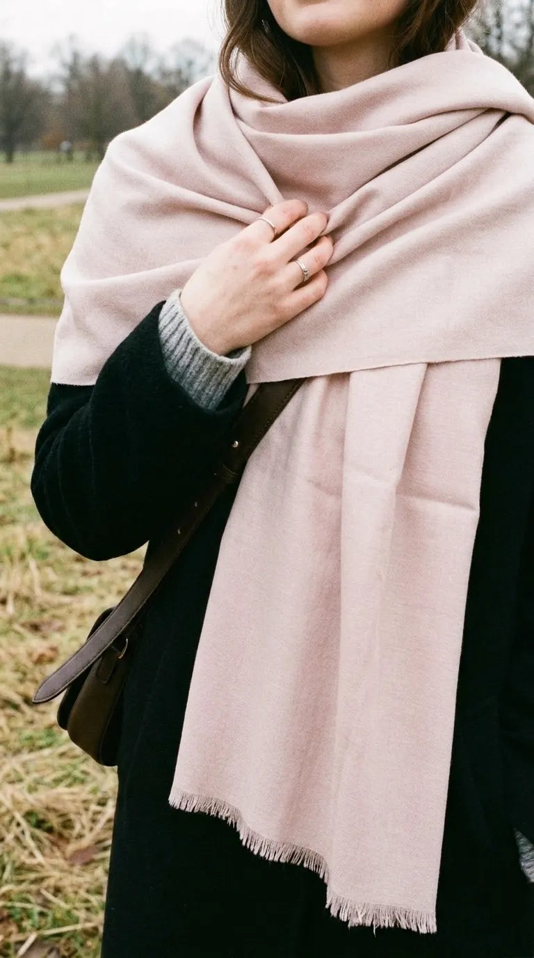 Beige Winter Acrylic Stole PW675262