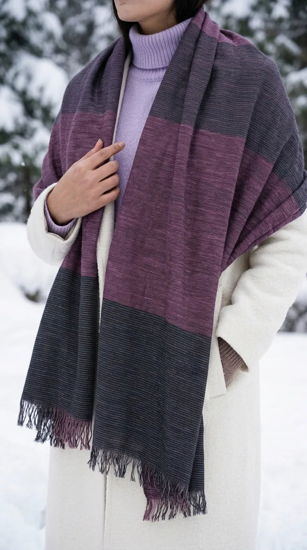 Pink Winter Acrylic Stole PW675318