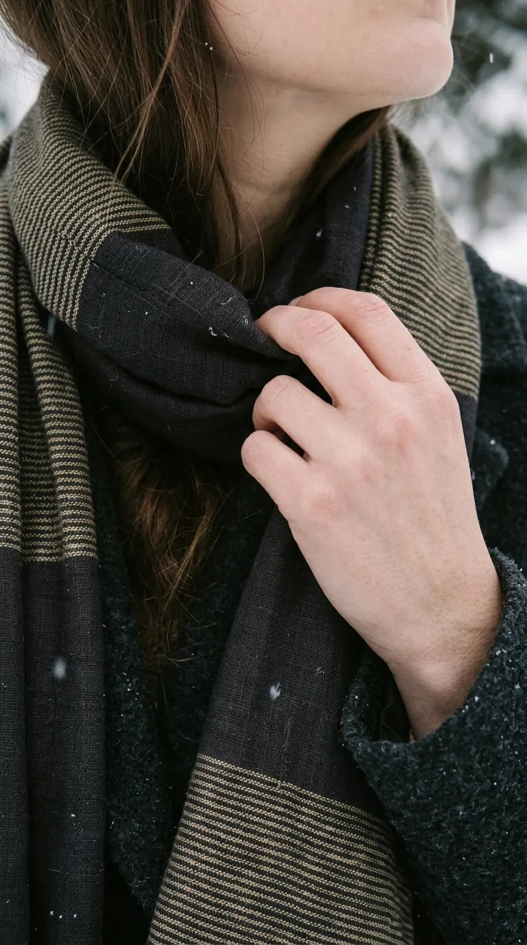 Coffee Winter Acrylic Stole PW675341