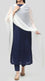 White Crinkle Chiffon Dupatta PW9791