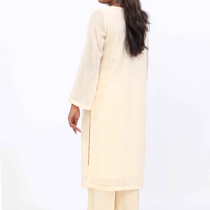 2PC- Embroidered Chiffon Zari Suit PS5373