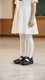 Girls Black Velcro Strap School Shoes SK0069