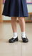 Girls Black School Shoes SK0073