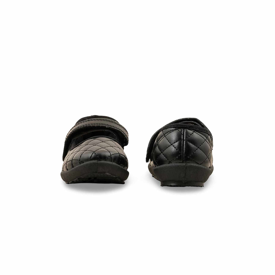 Girls Black School Shoes SK0075