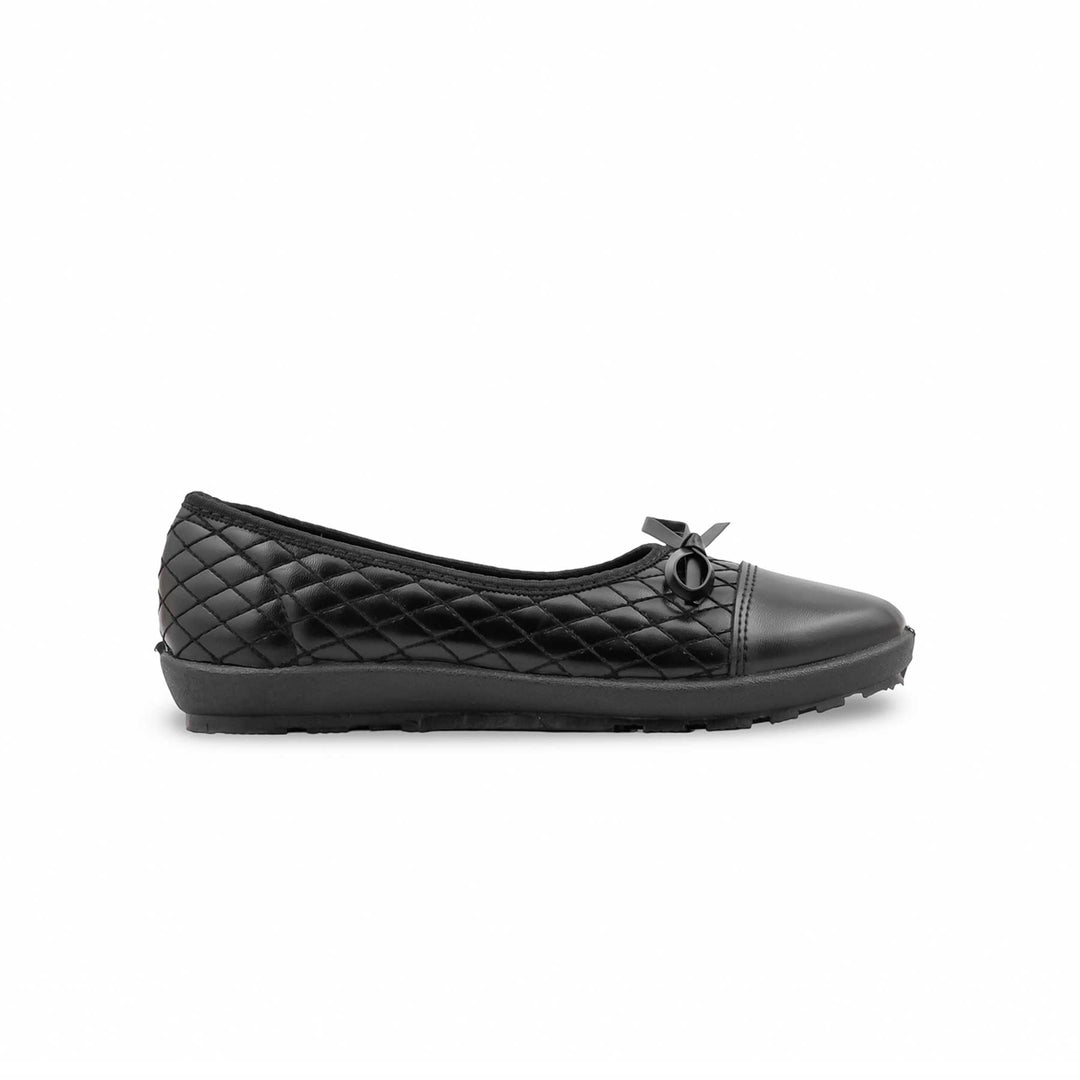 Girls Black School Pumps SK0121