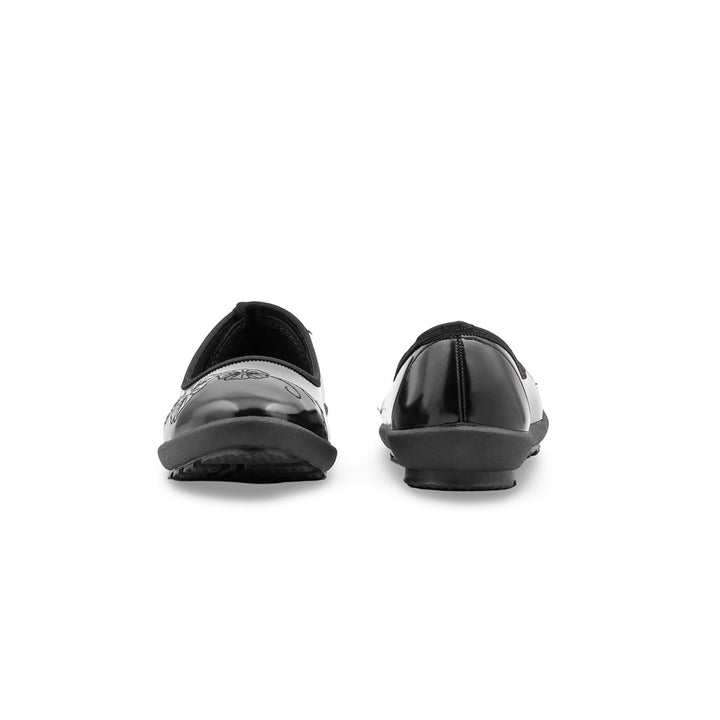 Girls Black School Pumps SK0123