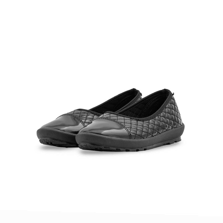 Girls Black School Pumps SK0127