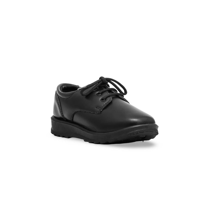 Boys Black Lace Up School Shoes SK1059