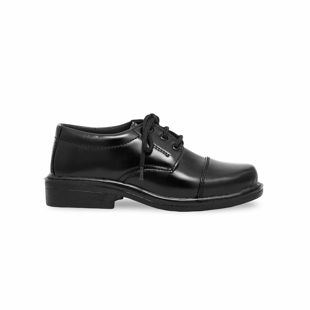 Boys Black Lace Up School Shoes SK1068