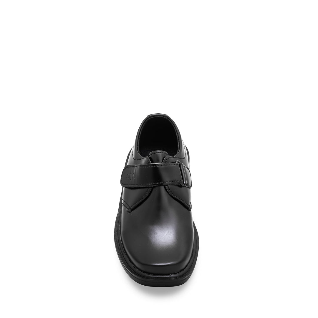 Boys Black Velcro Strap School Shoes SK1069