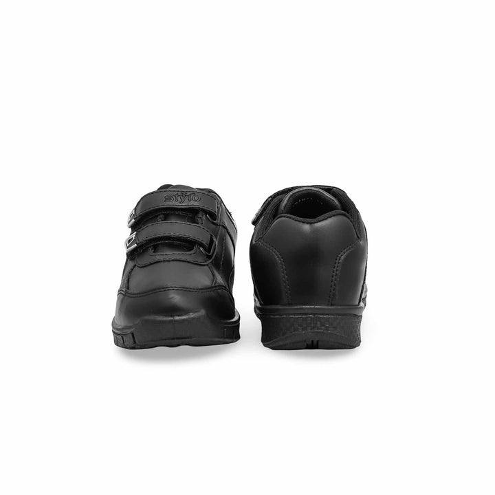 Boys Black Velcro Sports School Shoes SK1071