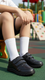 Boys Black Dual Strap Schools Shoes SK1073