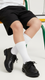 Boys Black Lace Up School Shoes SK1074