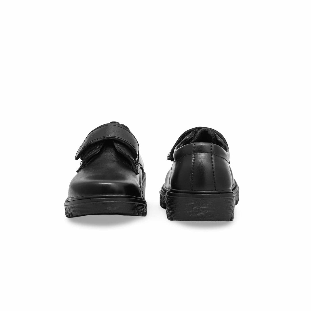 Boys Black Velcro School Shoes SK1076