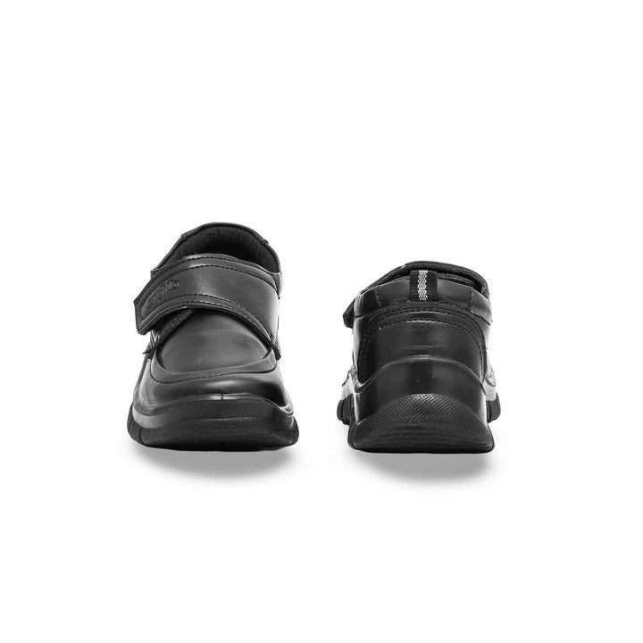 Boys Black Velcro School Shoes SK1081
