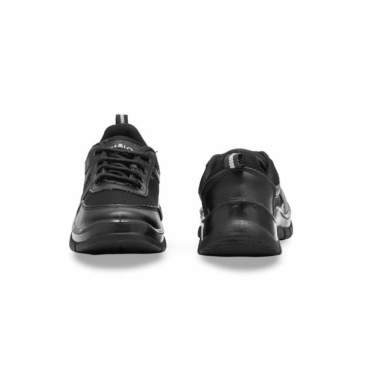 Boys Black Sports School Shoes SK1086