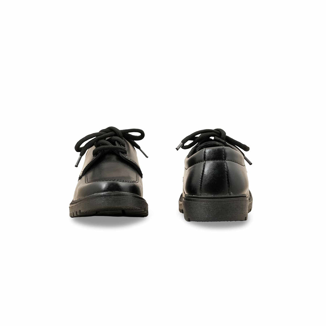 Boys Black Lace Up School Shoes SK1092